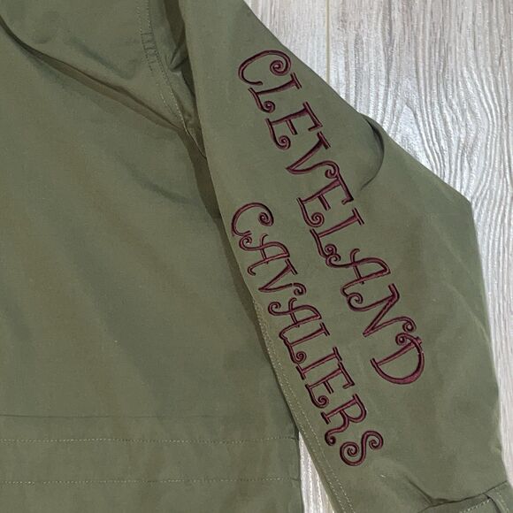 NBA Cavilers Jacket Asian Size “F” Rare Embroidery Logo Patch Basketball LeBron - Picture 8 of 16